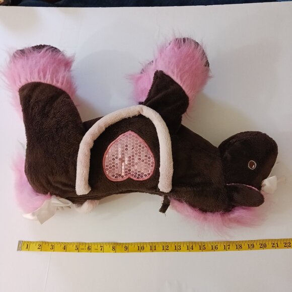Toby NYC Kids Girls Brown & Pink "Take Me Everywhere" Horse Bag Purse Plush 20" - Picture 12 of 12
